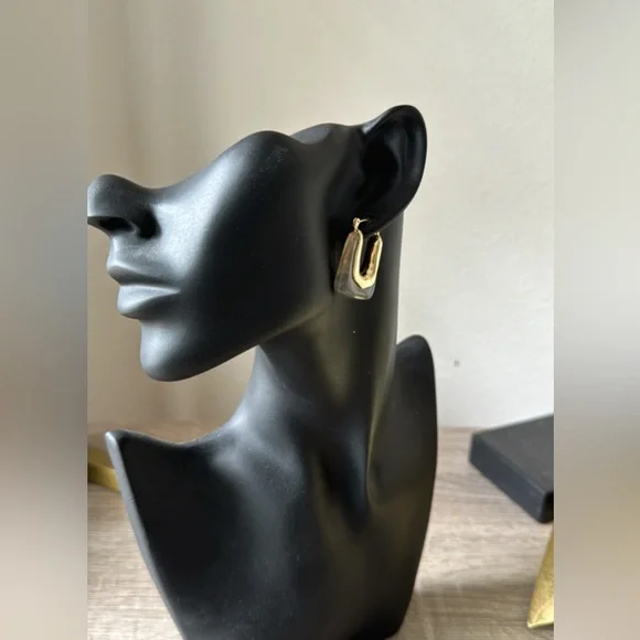 Bohemian hoop earrings A520 - Picture 3 of 3